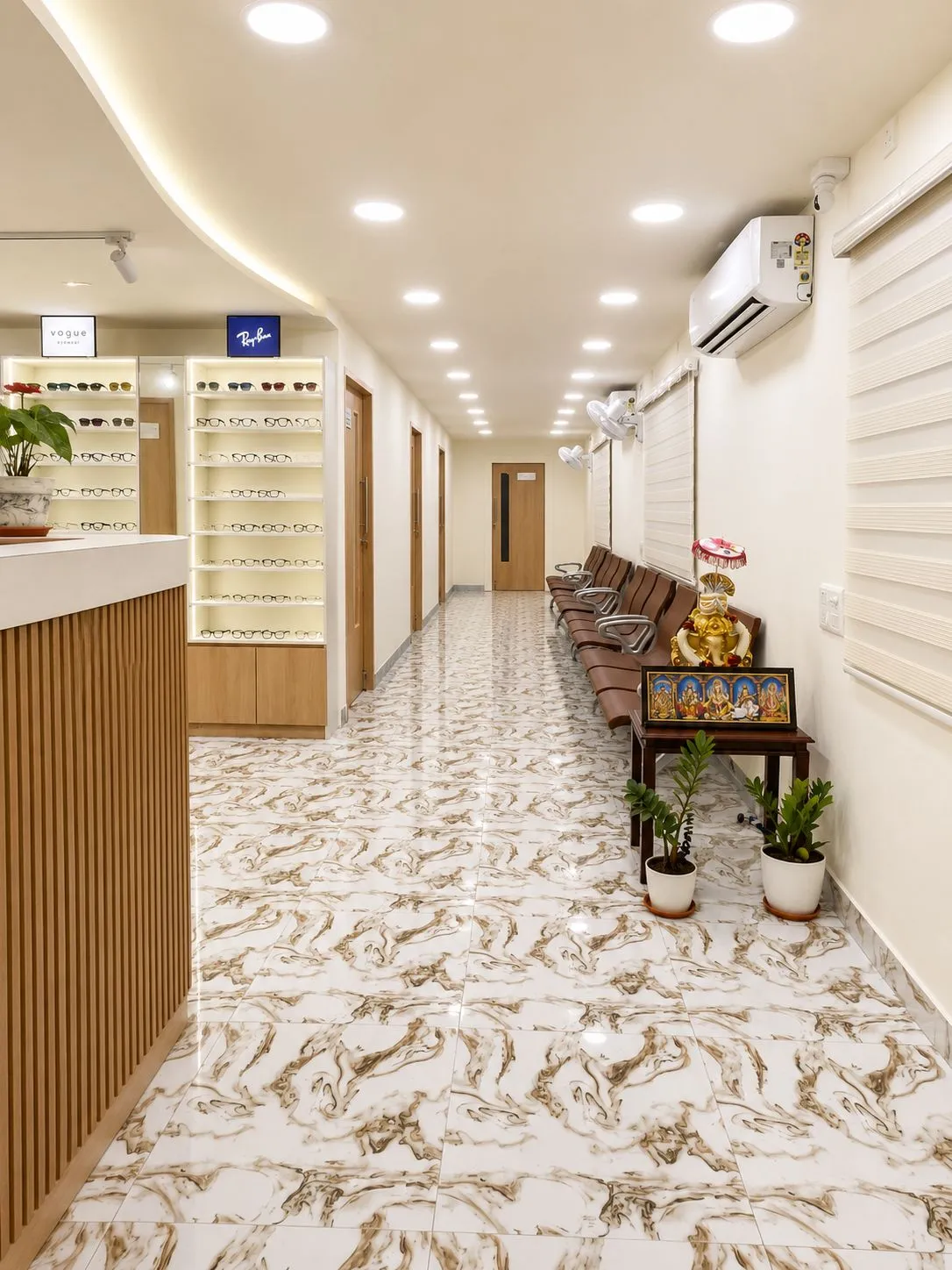 Clinic hallway at Crispr Eye Care