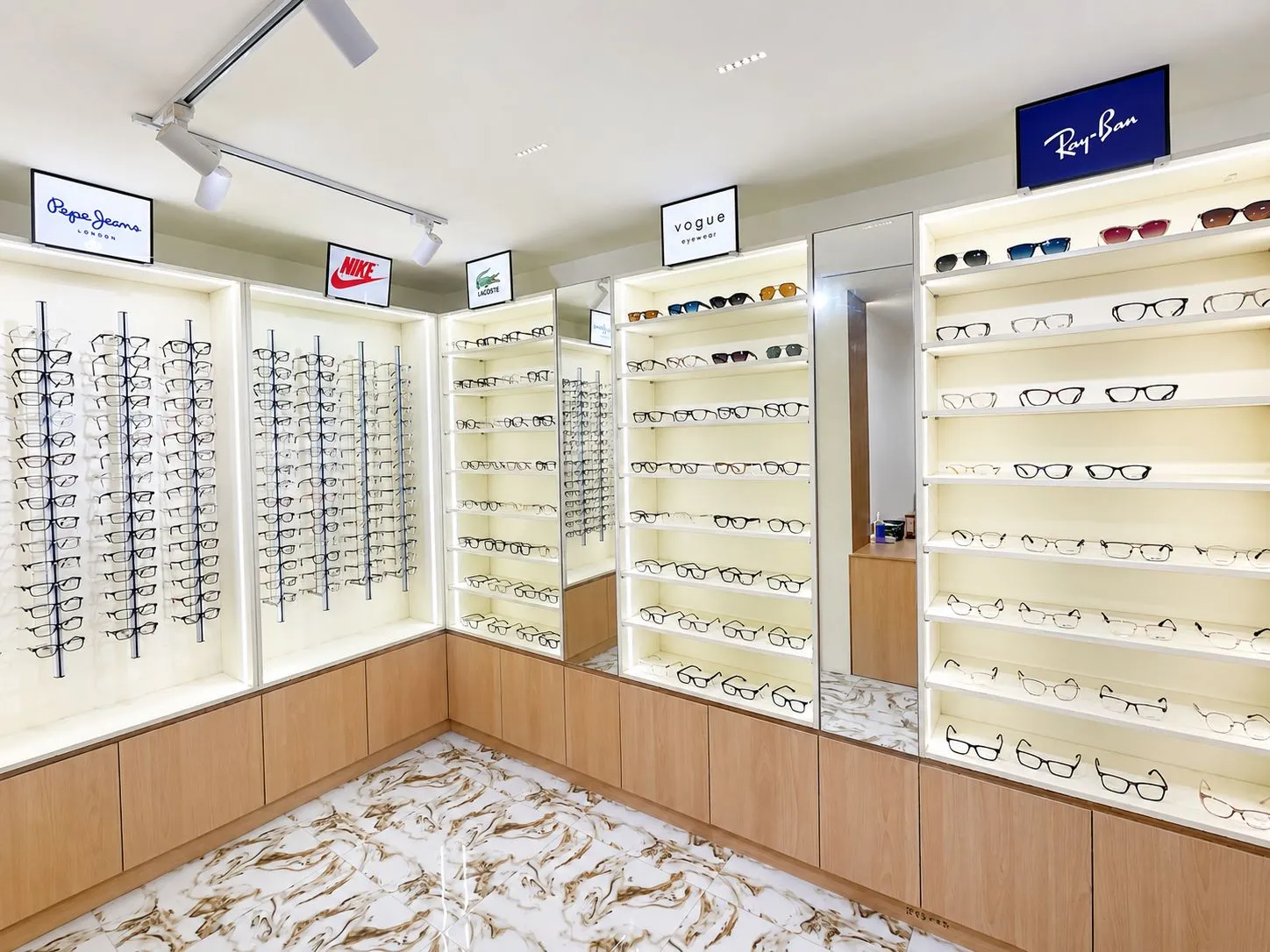 Optical and eyewear section at Crispr Eye Care