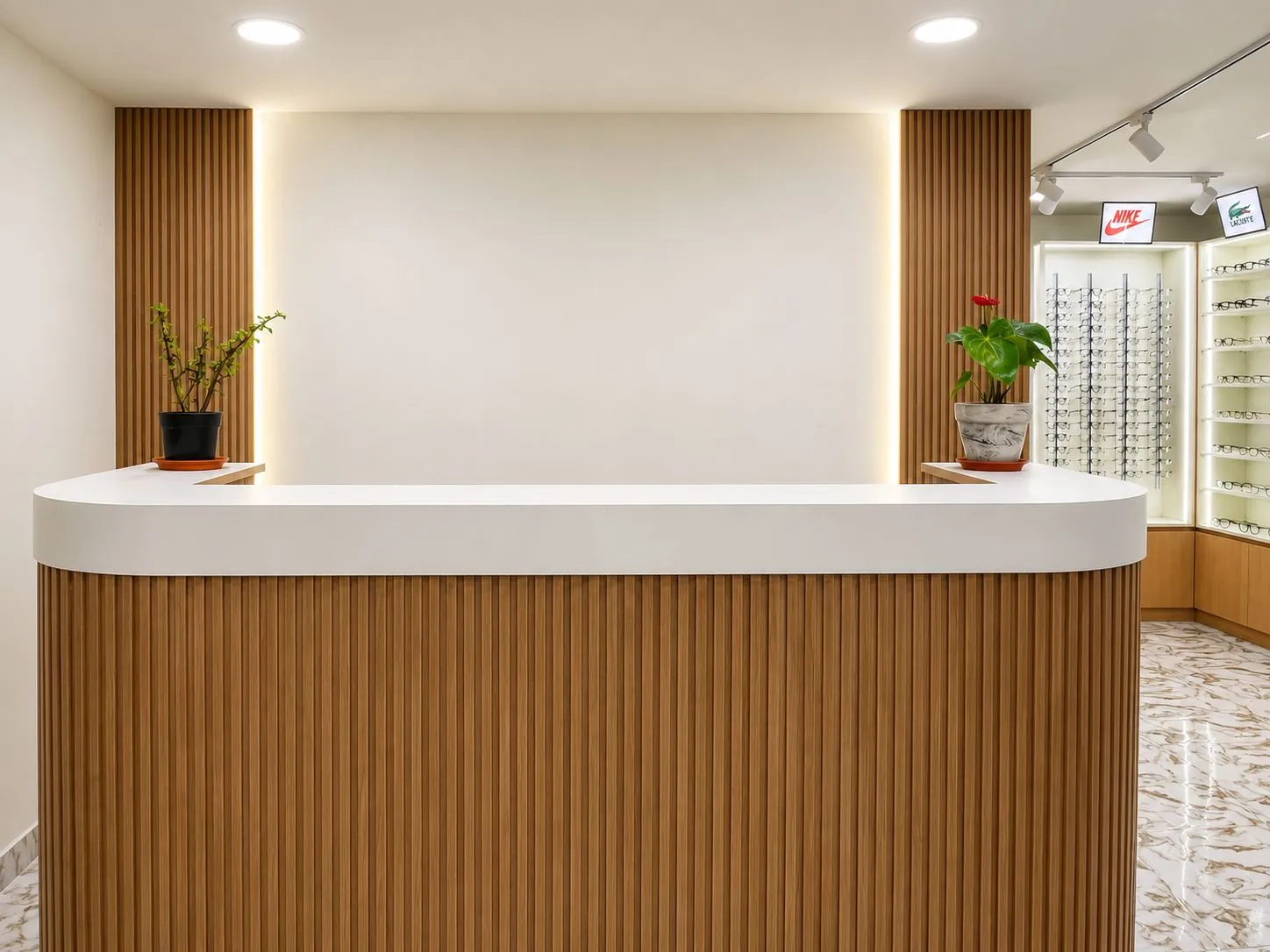 Reception area at Crispr Eye Care